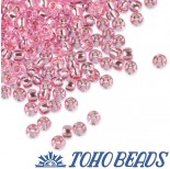 Zdjęcie - Koraliki TOHO Round 8/0 Silver-Lined Pink